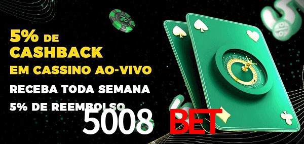 Promoções do cassino ao Vivo 5008 bet
